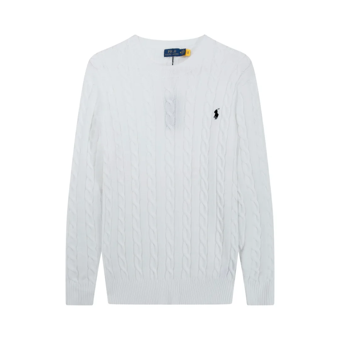 P210 [Ralph Lauren round neck solid color pony embroidery logo twist knitted sweater] ✅Ralph Lauren classic basic versatile knitted pullover crew neck sweater for men and women ✅Main supplier platform live broadcast Wholesale entity Replenish when out of stock will not be removed from the shelves ✅ZP quality 1:1 pattern making Scan the code to enter the GF website Counter quality ✅Detailed quality is the only one in Guangzhou Imported quality cotton yarn Focus on high-end cost-effective Good quality Needless to say ✅The version is restored to the original version. The maximum size can be worn up to 1105 pounds. Loose, comfortable and stress-free. ✅The upper body is simple and easy to match. A must-have for ootd. Good-looking clothes are never picky. A must-have in couples’ wardrobes. Size: S-XL. Color: black, white, gray, royal blue, pink, sky blue, khaki.
